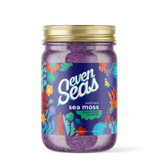 Sea Moss Gel - Elderberry + Soursop